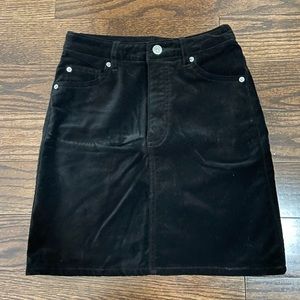 H&M Velvet skirt